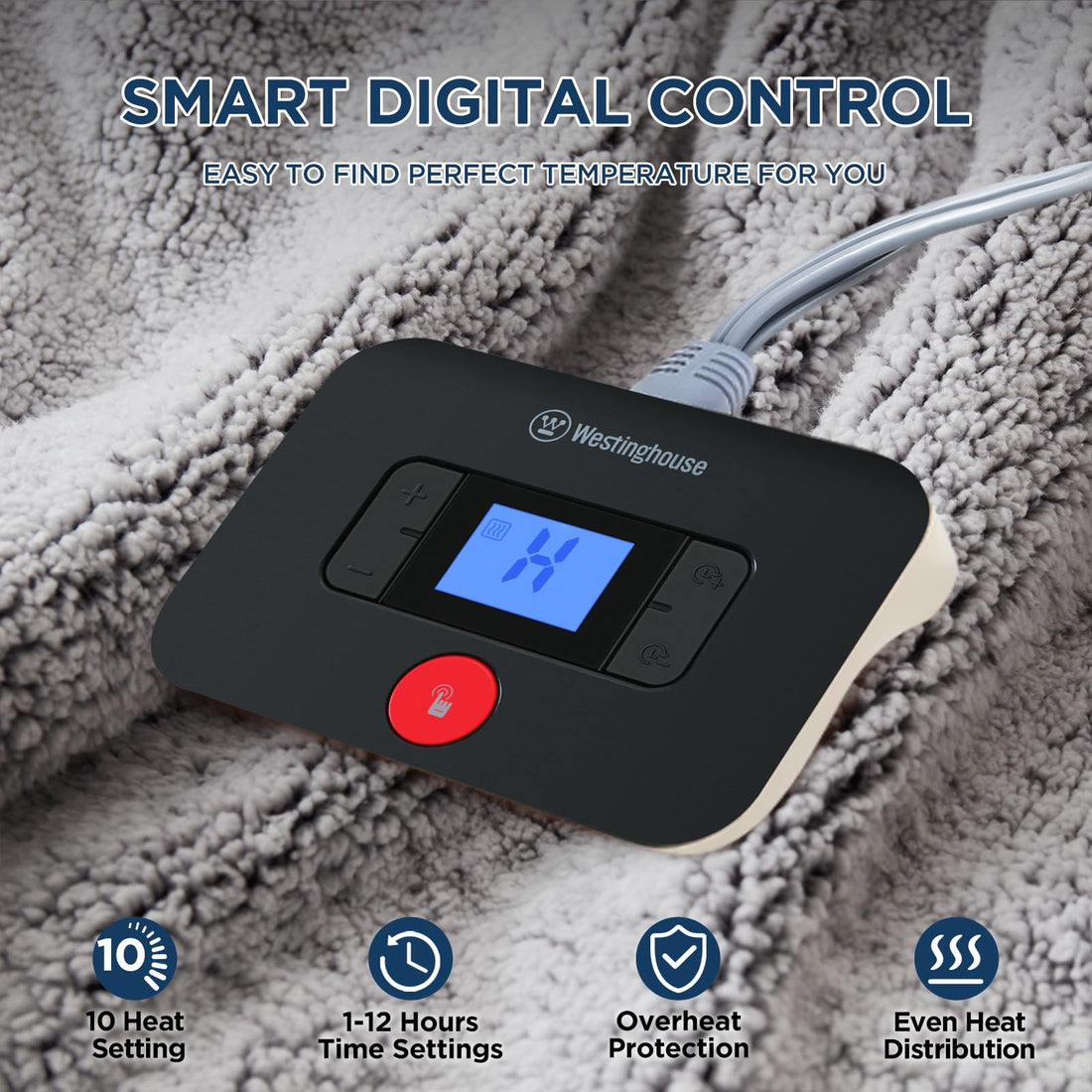Westinghouse King Electric Blanket – Dark Grey
