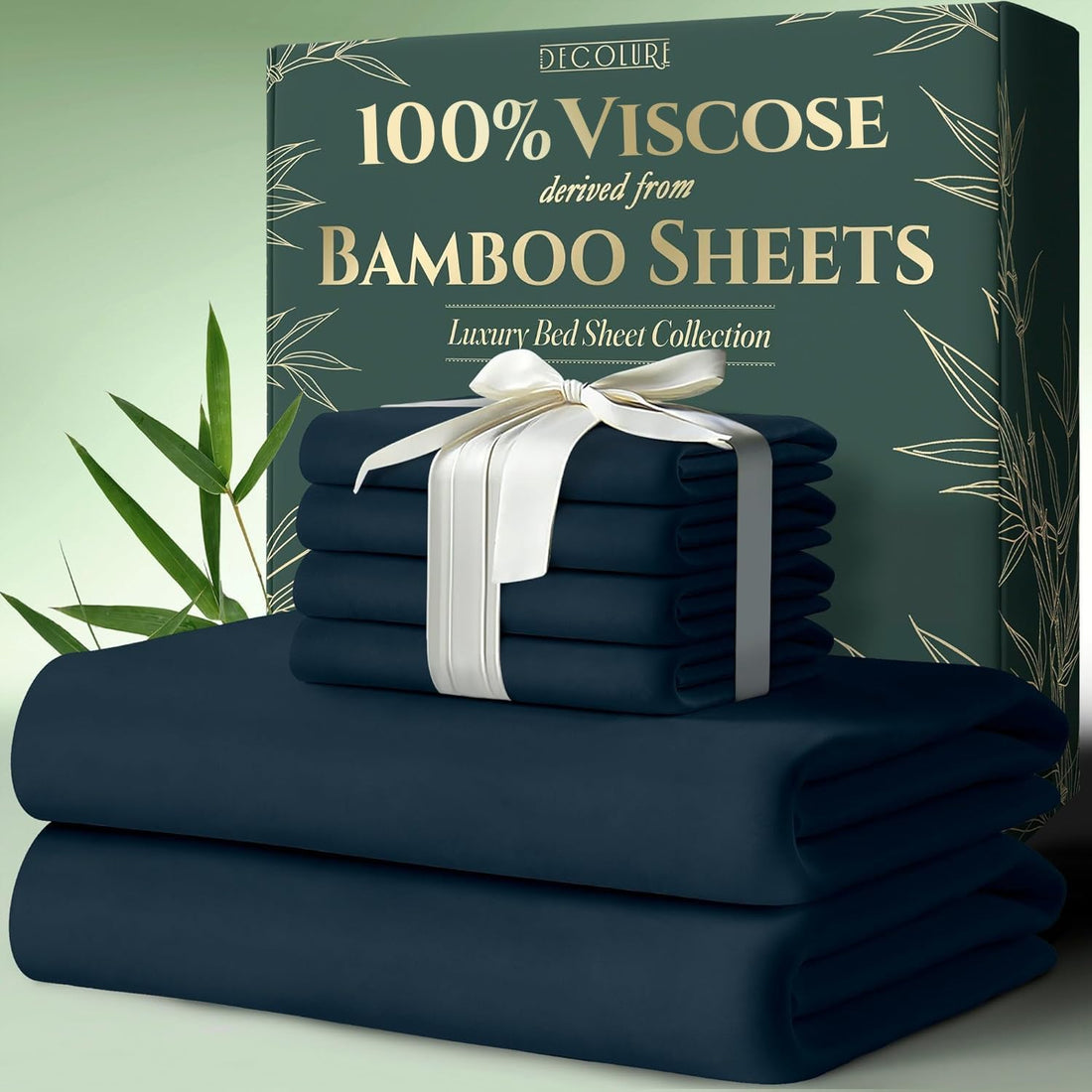 DECOLURE Bamboo Sheet Set – King, Cooling Taupe
