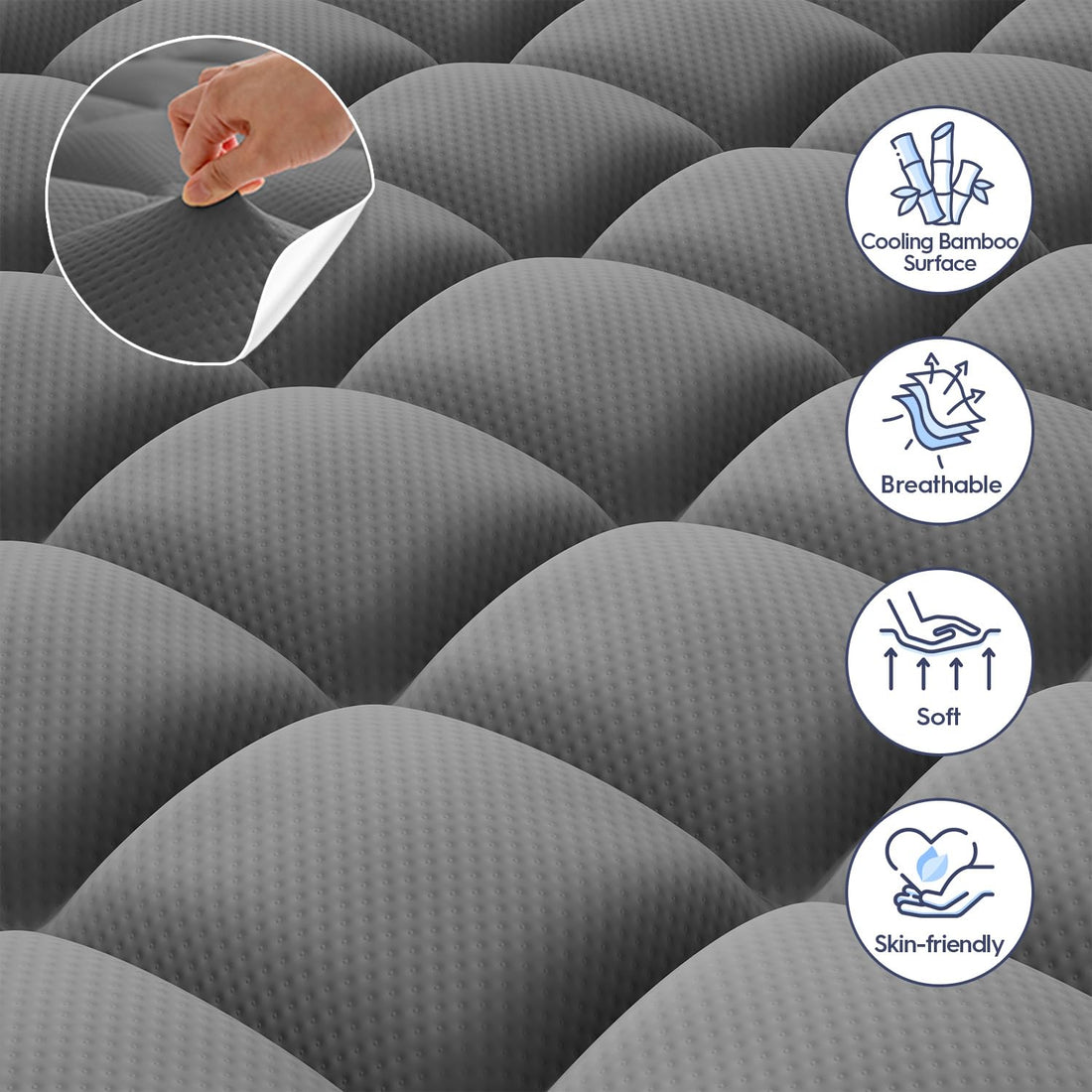ELEMUSE 3" King Mattress Topper
