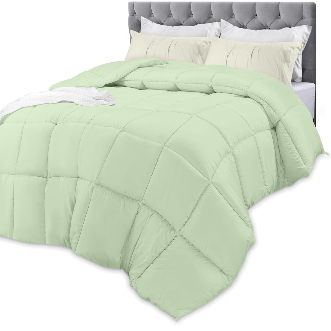 Utopia Queen Comforter – White Down Alternative