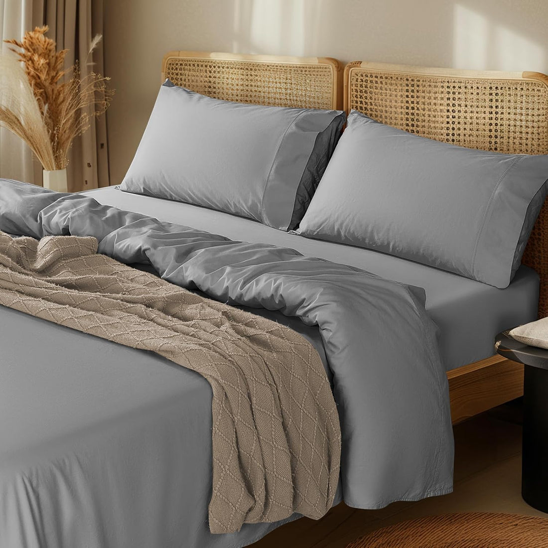 LBRO2M Egyptian Cotton Sheet Set – Queen, White