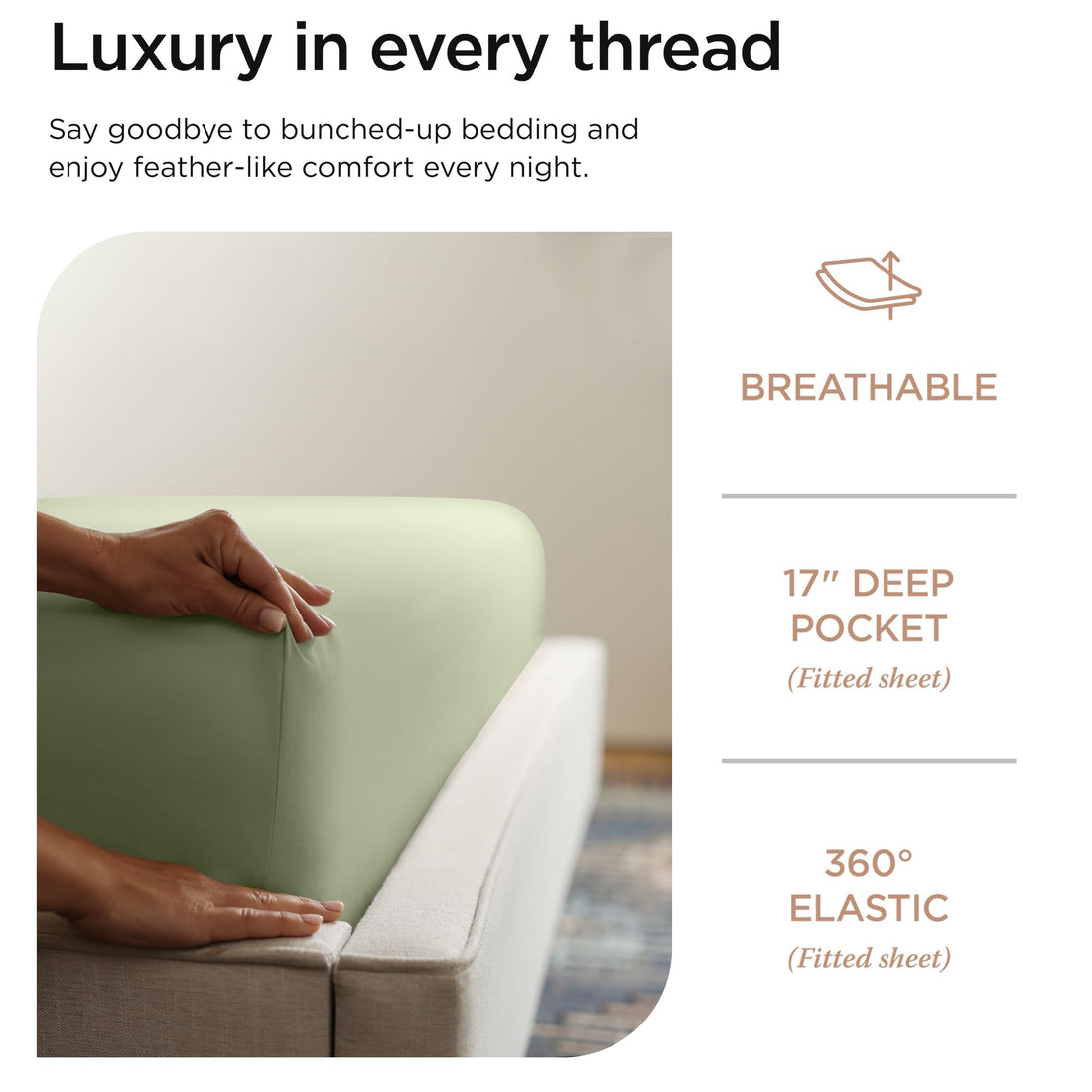 Threadmill Supima Cotton Sheet Set – King, White