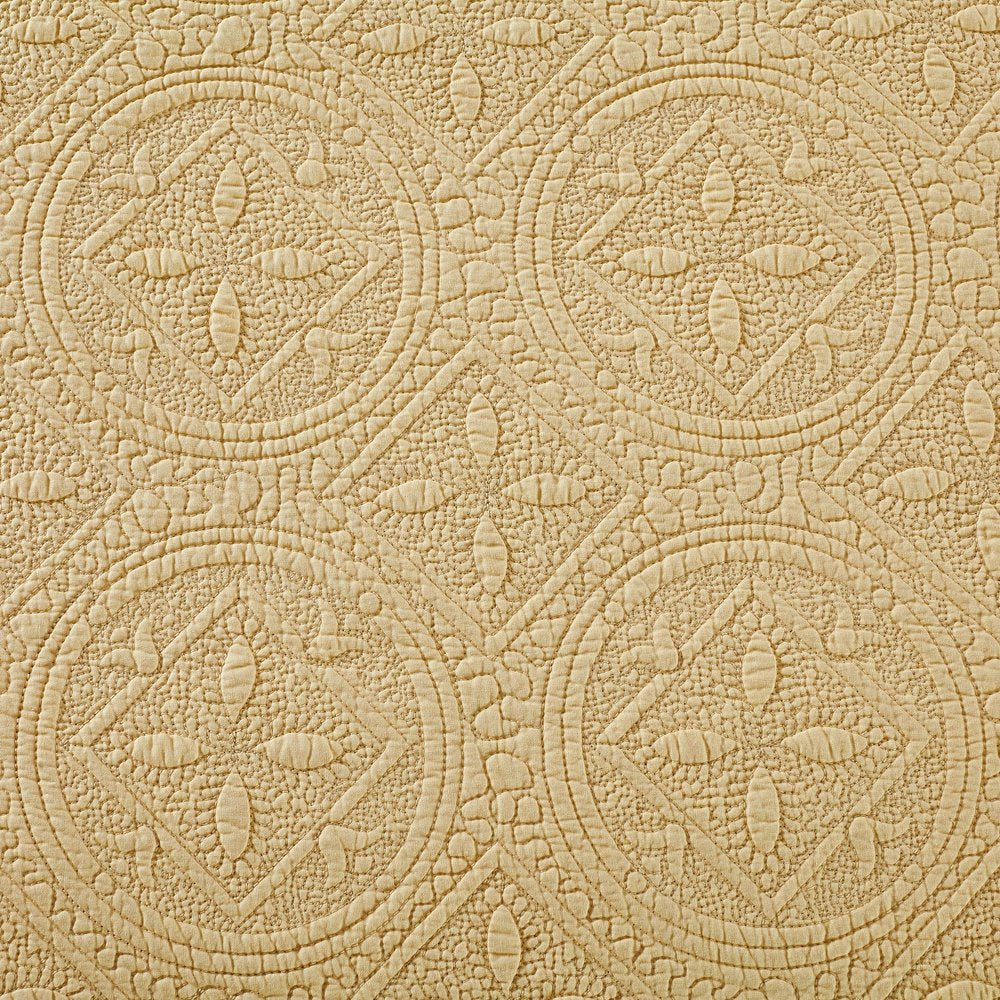 Calla Angel Sage Cotton Quilt – King White