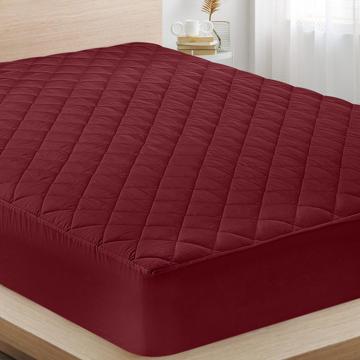 Utopia Quilted Mattress Pad – Queen, White