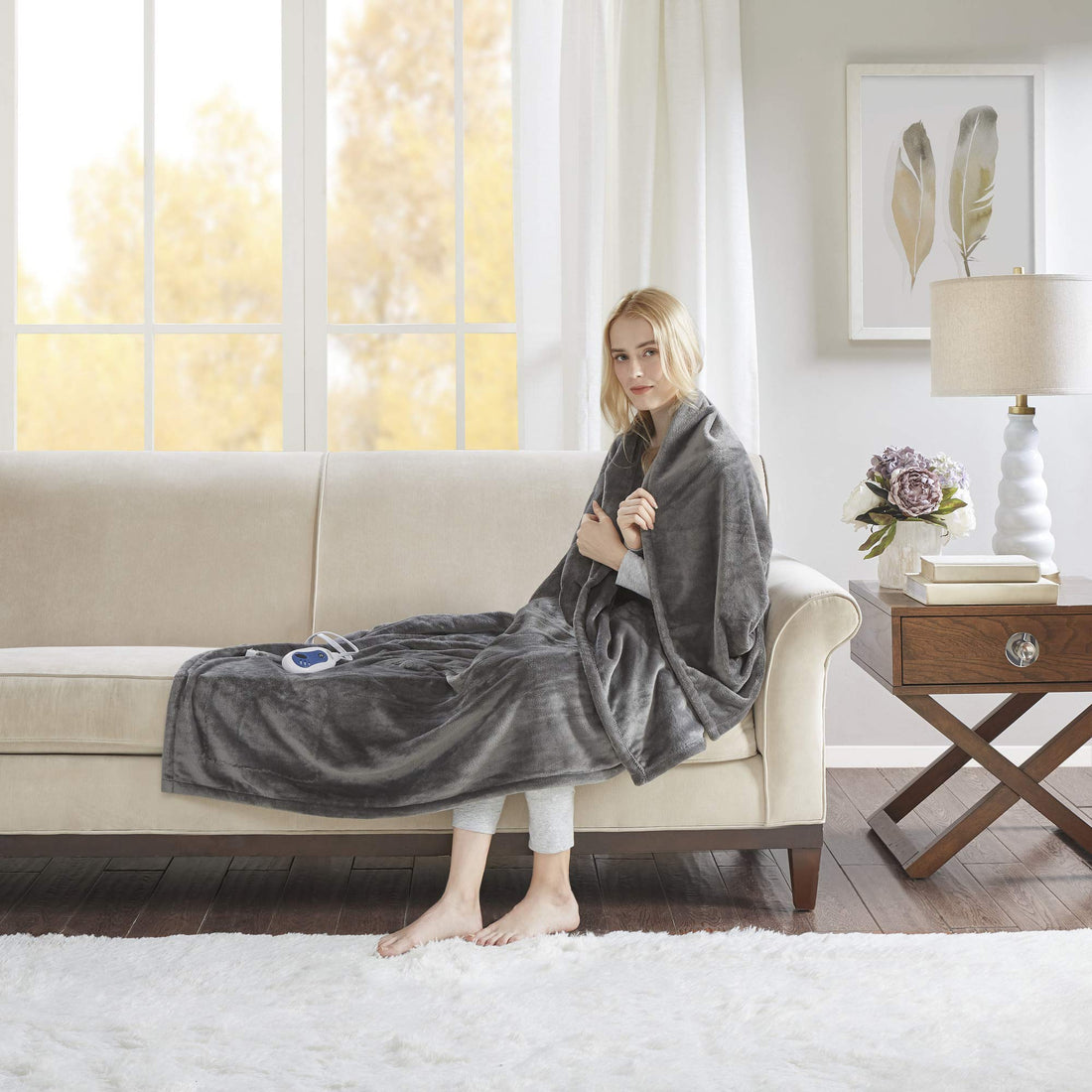 Beautyrest Electric Blanket – Full Grey