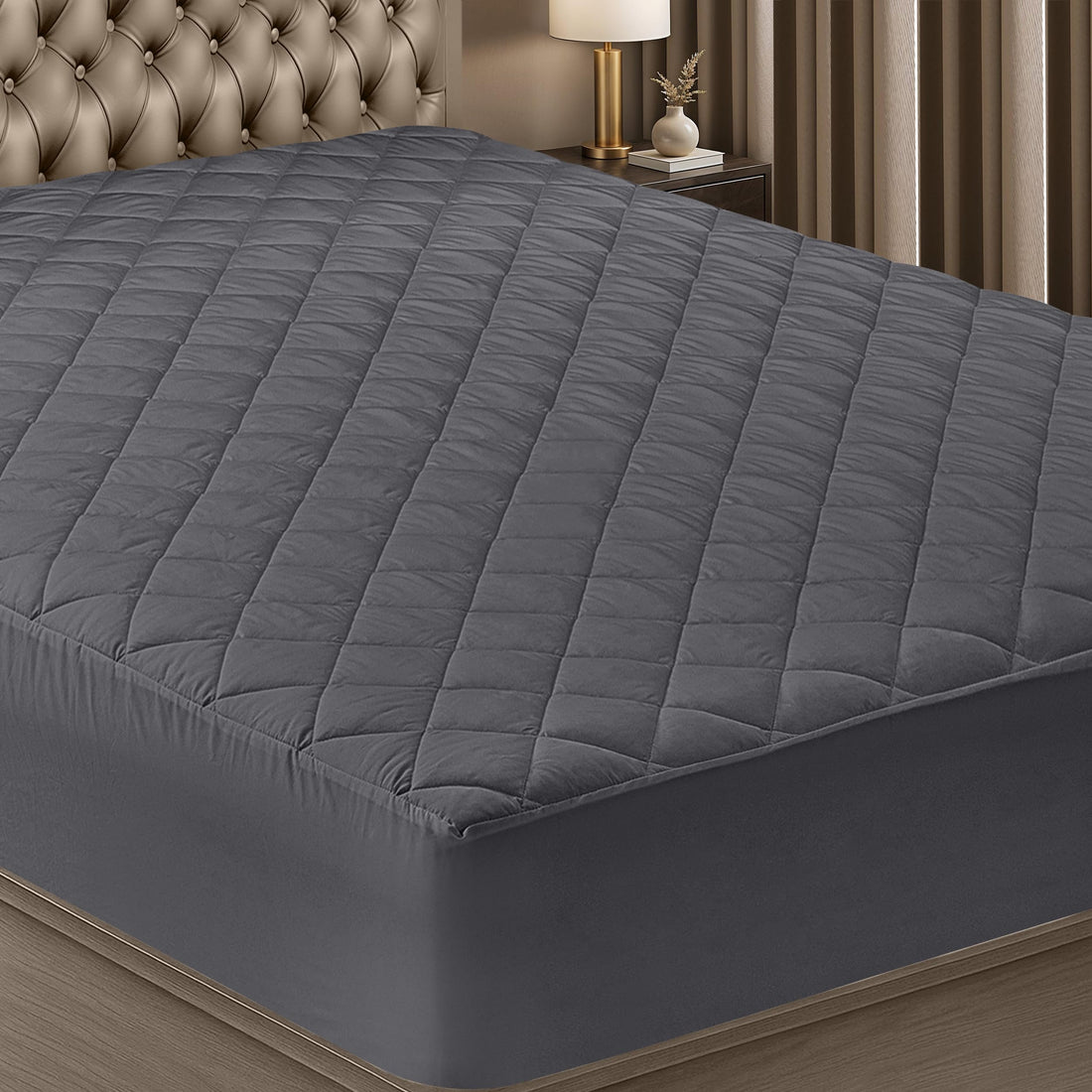 Utopia Quilted Mattress Pad – Queen, White