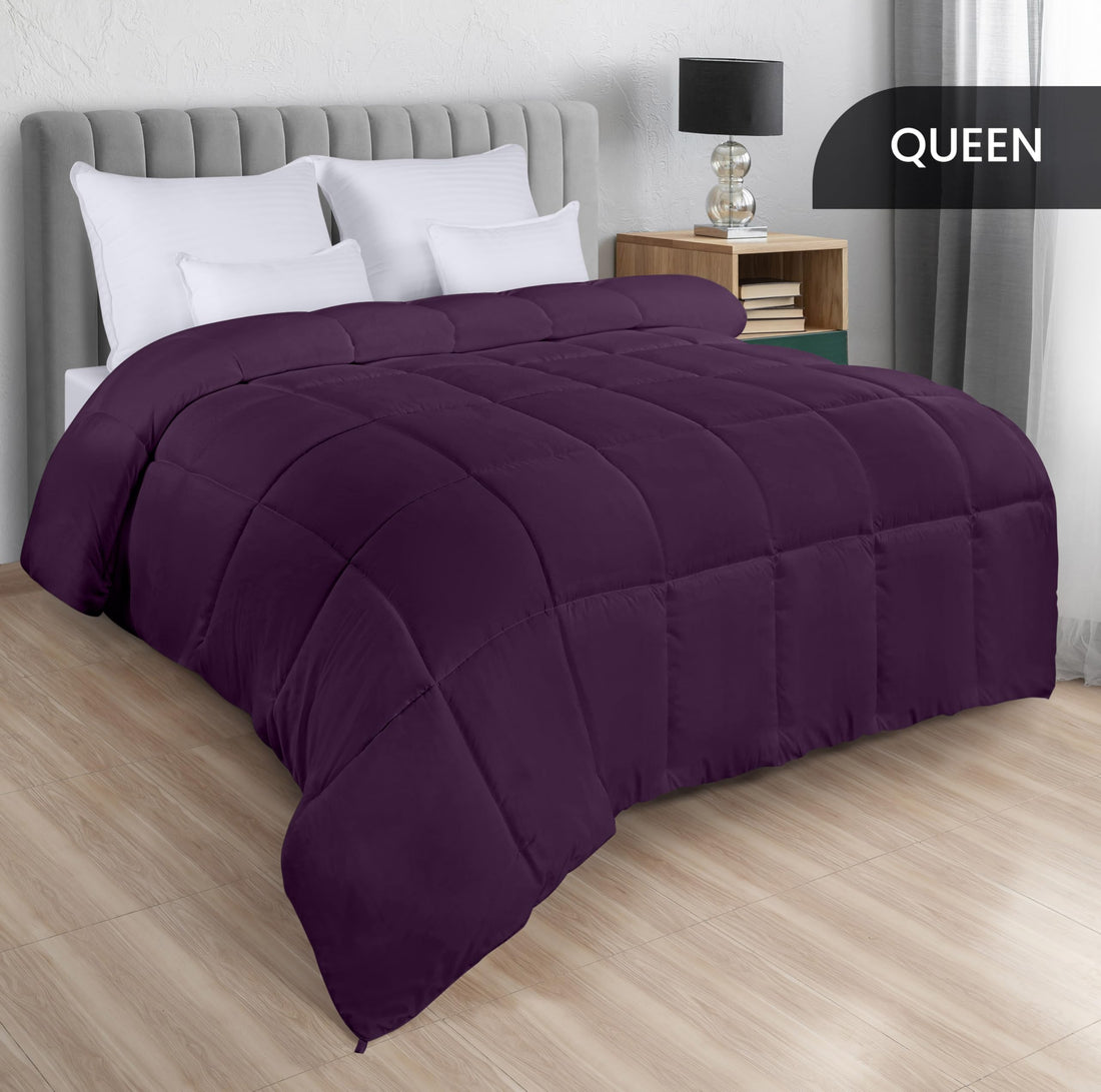 Utopia Queen Comforter – White Down Alternative