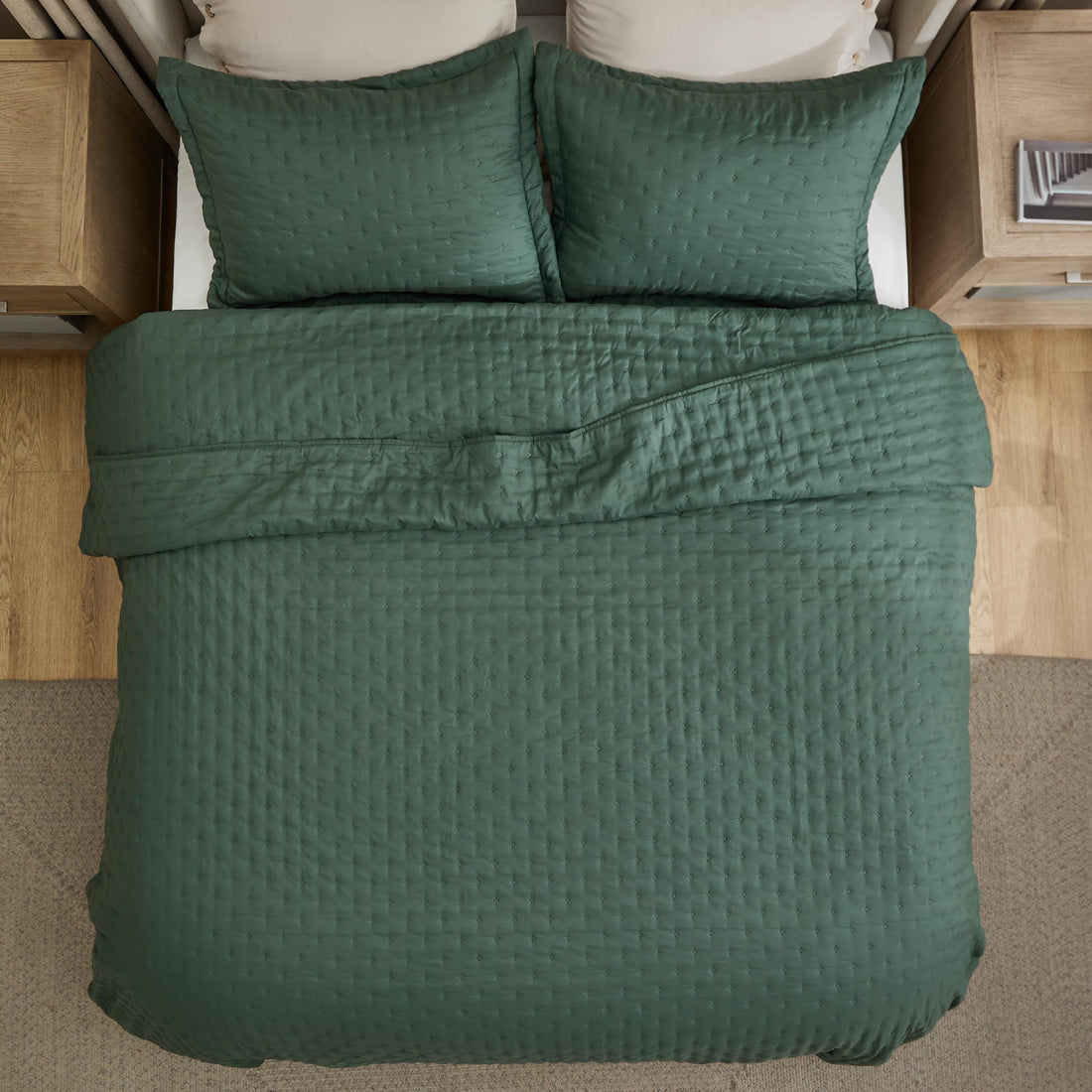 Bedsure Queen Quilt Set – White
