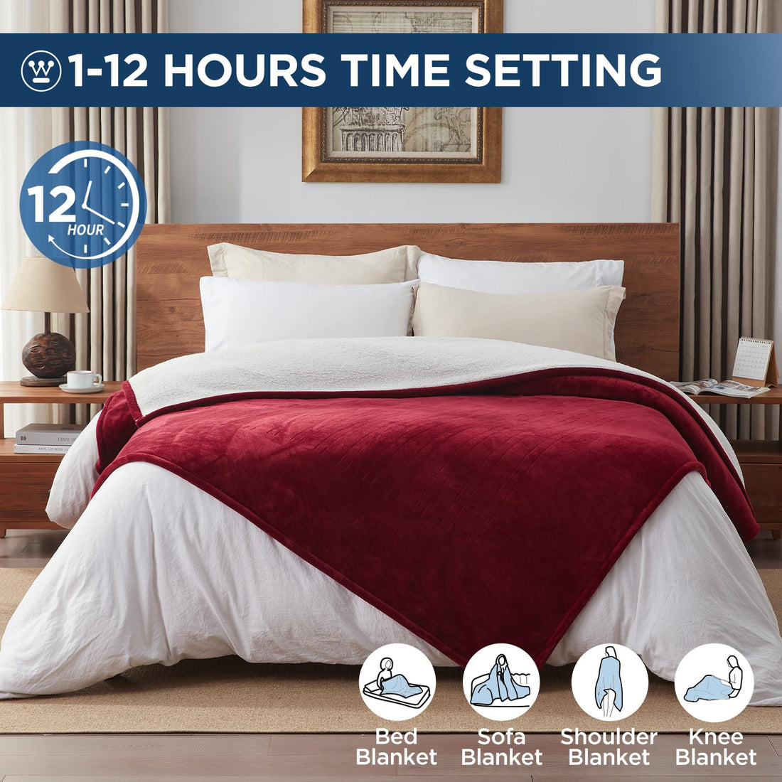 Westinghouse King Electric Blanket – Charcoal