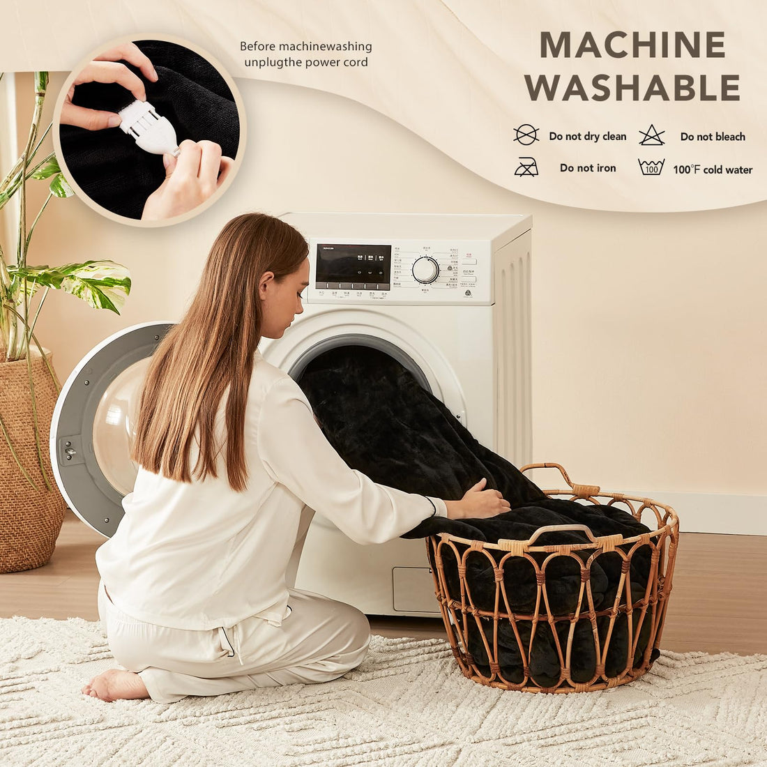 Homemate Twin Electric Blanket – Grey