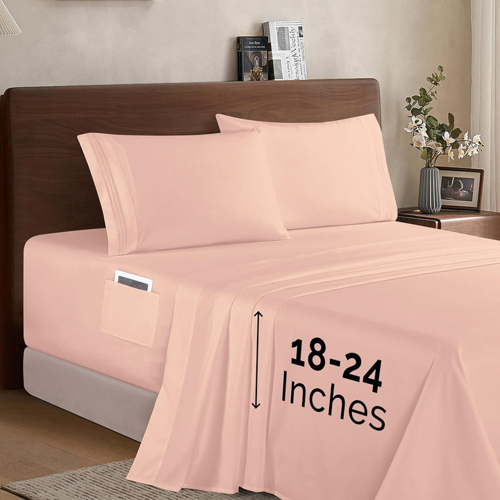 Elegant Comfort Twin Sheet Set – Grey