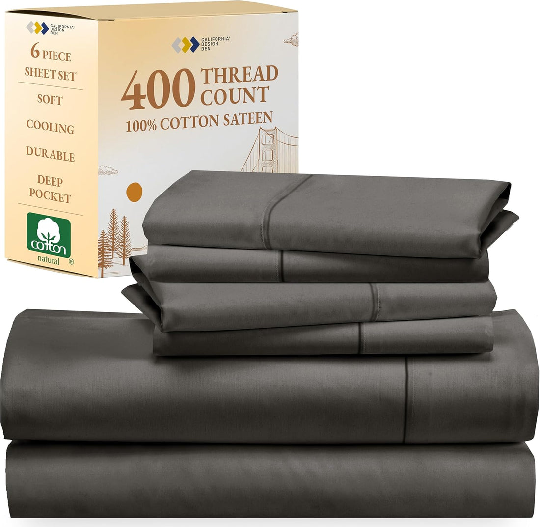 California Design Den Queen Sheets – 400 TC