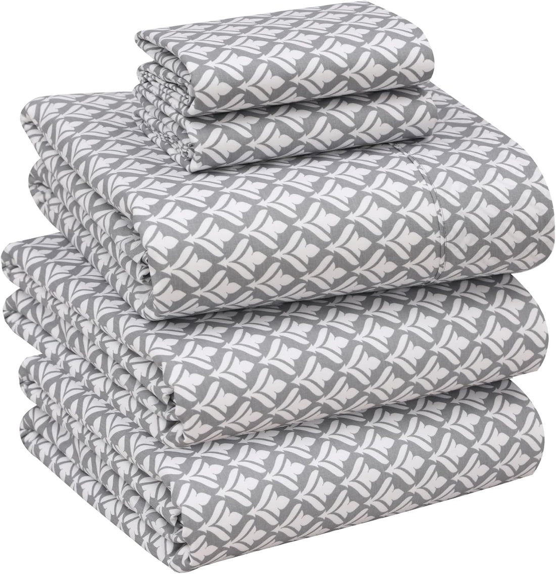 RUVANTI Split King Cotton Sheet Set – Floral, 5PC