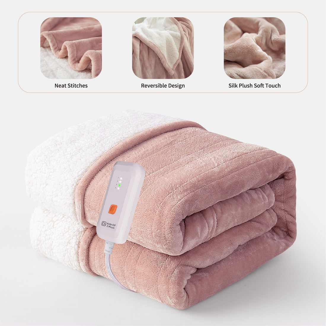 GOTCOZY Electric Heated Throw – Green, 50"x60"