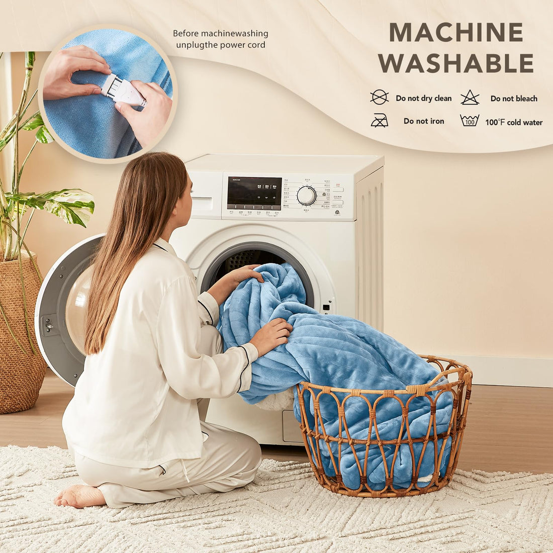 Homemate Twin Electric Blanket – Grey