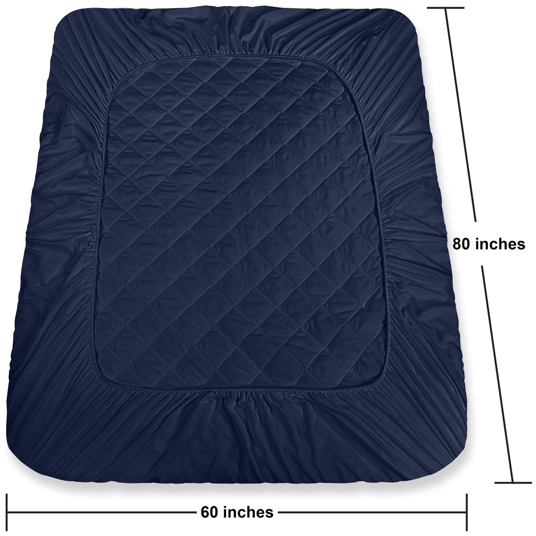 Utopia Quilted Mattress Pad – Queen, White