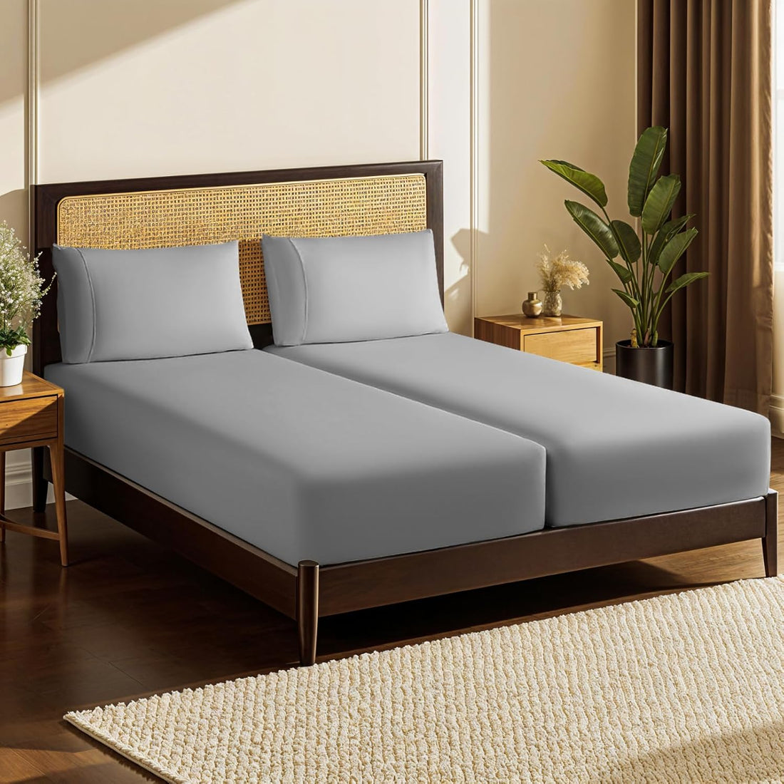LBRO2M Egyptian Cotton Sheet Set – Queen, White