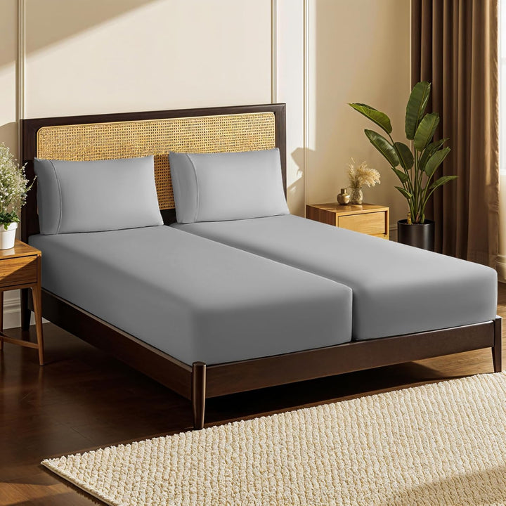 LBRO2M Egyptian Cotton Sheet Set – Queen, White