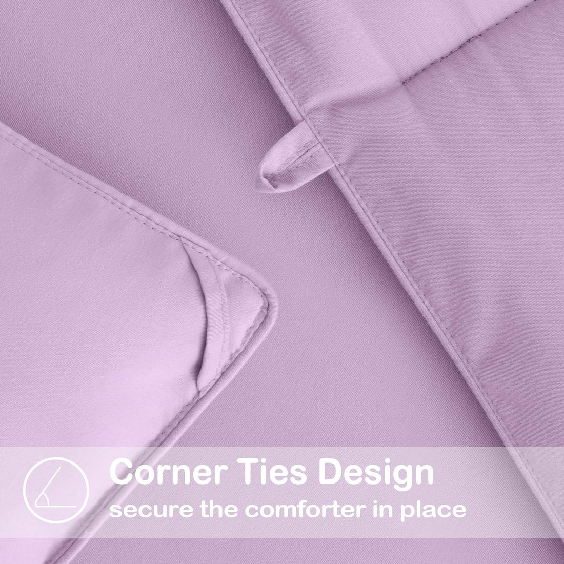 EASELAND Queen Comforter – White
