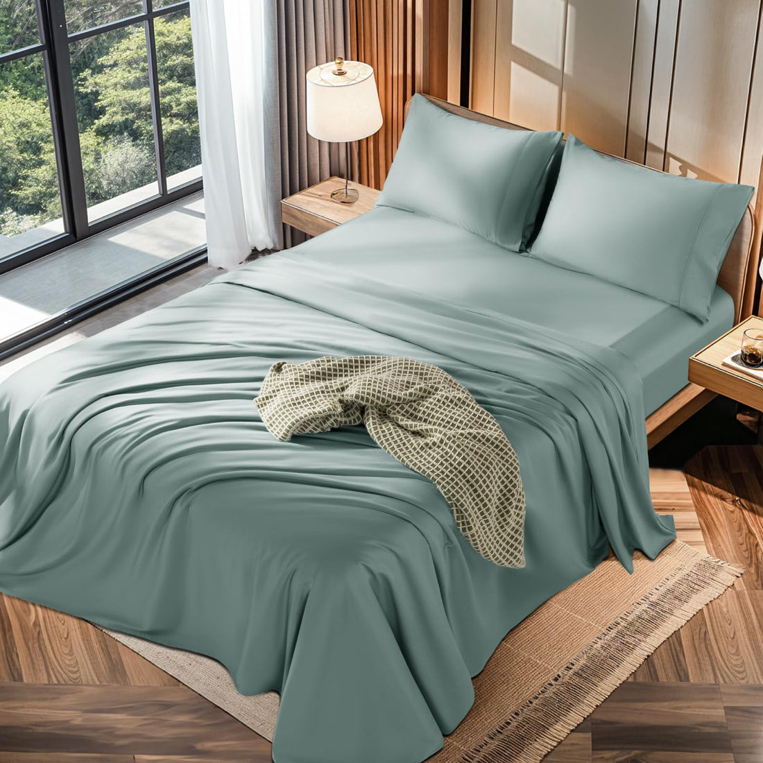 LBRO2M Cotton Sheets – King, Dark Grey