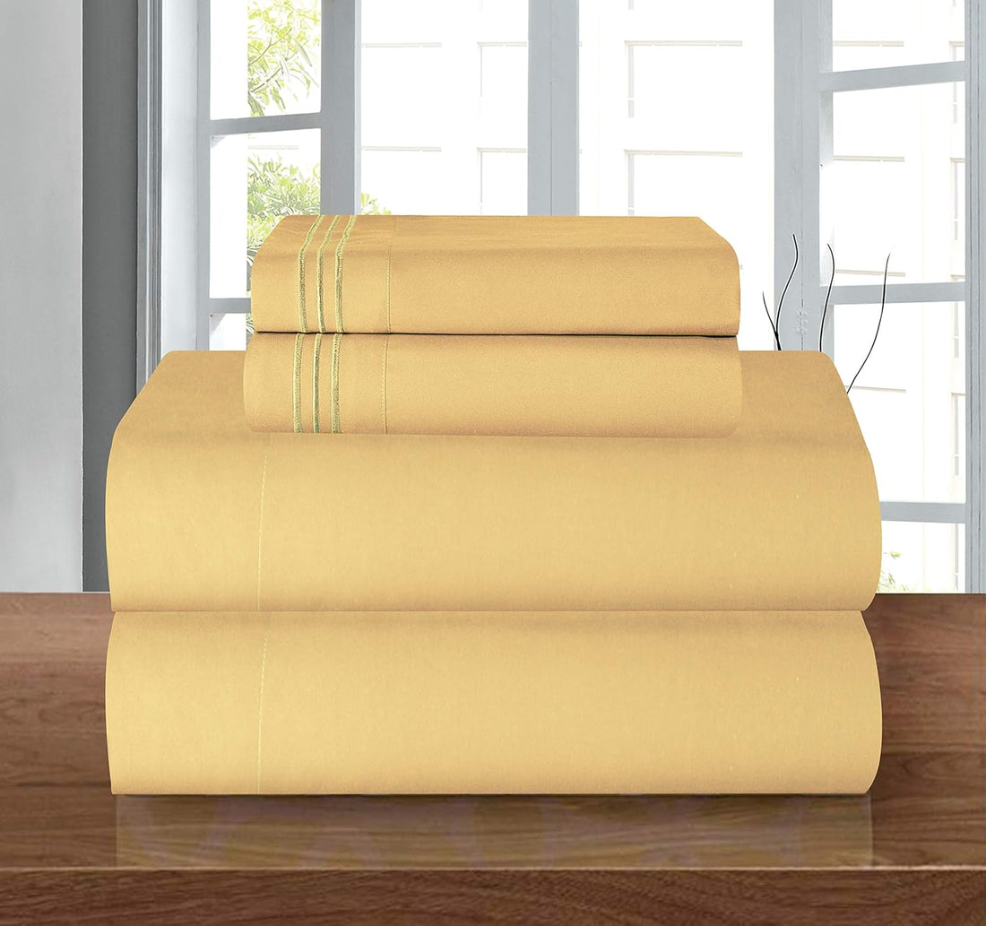 Elegant Comfort Twin Sheet Set – Grey