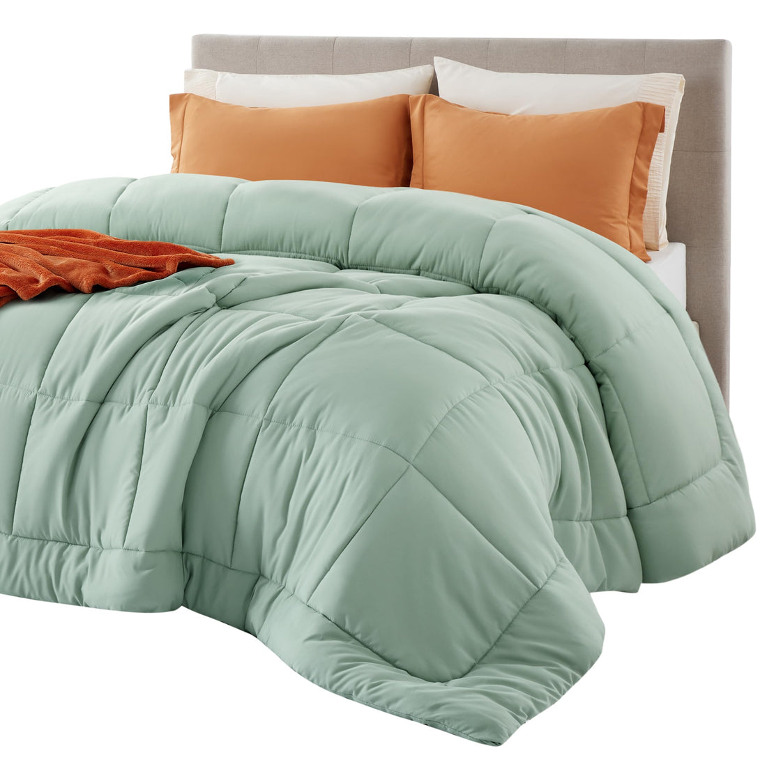 Bedsure Queen Comforter – White Down Alternative