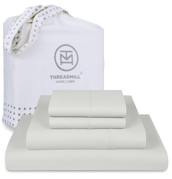 Threadmill Supima Cotton Sheet Set – King, White