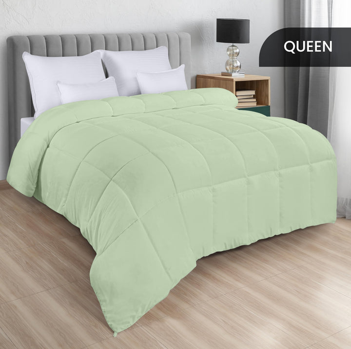 Utopia Queen Comforter – White Down Alternative