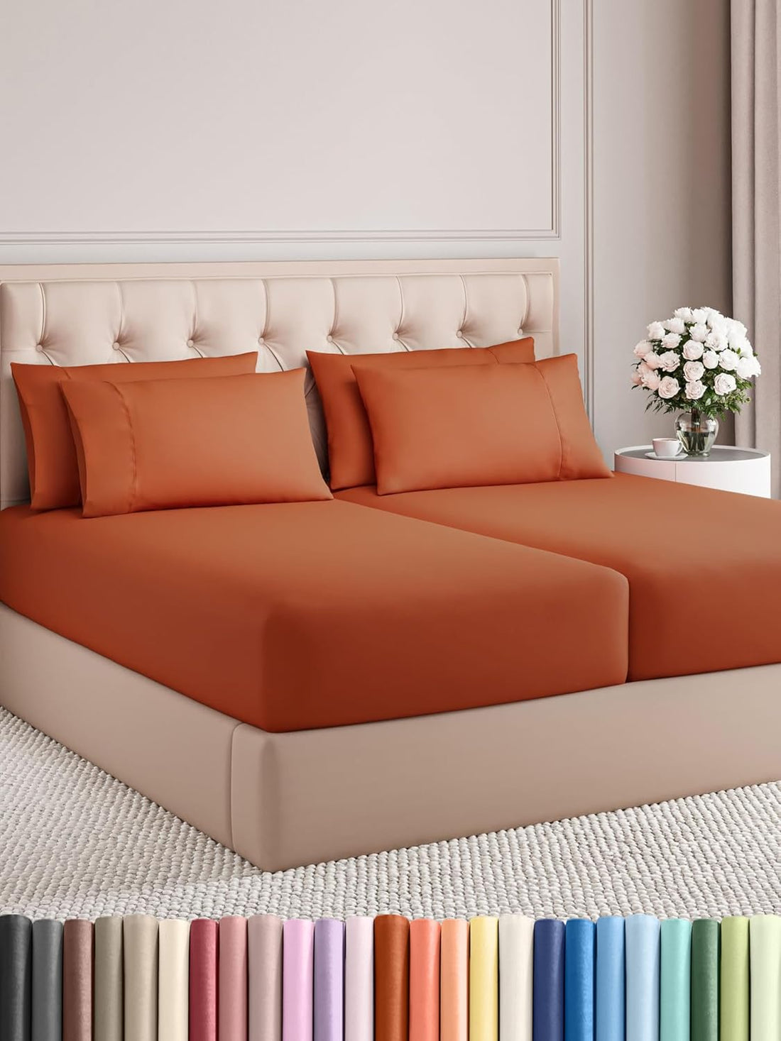 Queen 6PC Ultra Soft Sheet Set – White