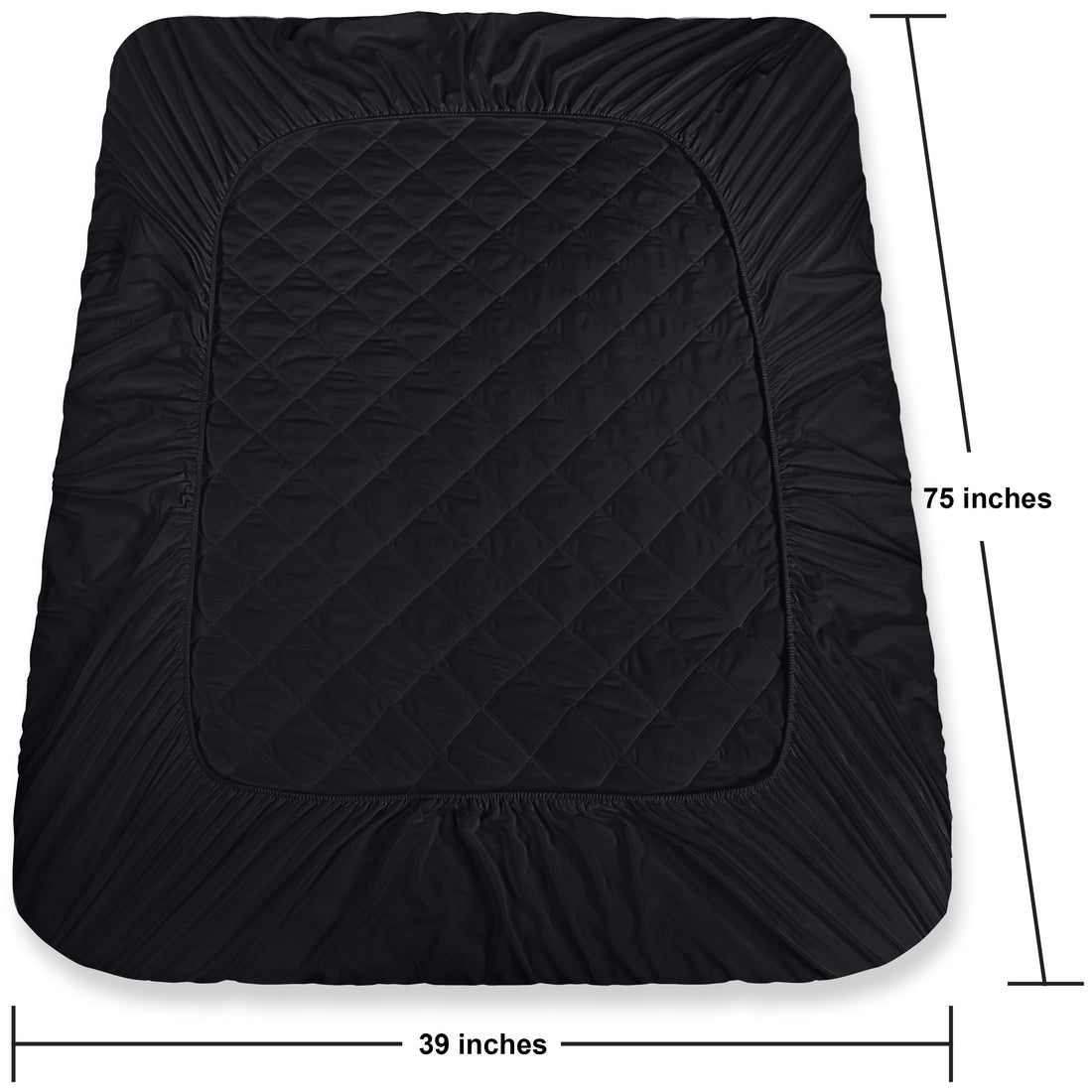 Utopia Quilted Mattress Pad – Queen, White