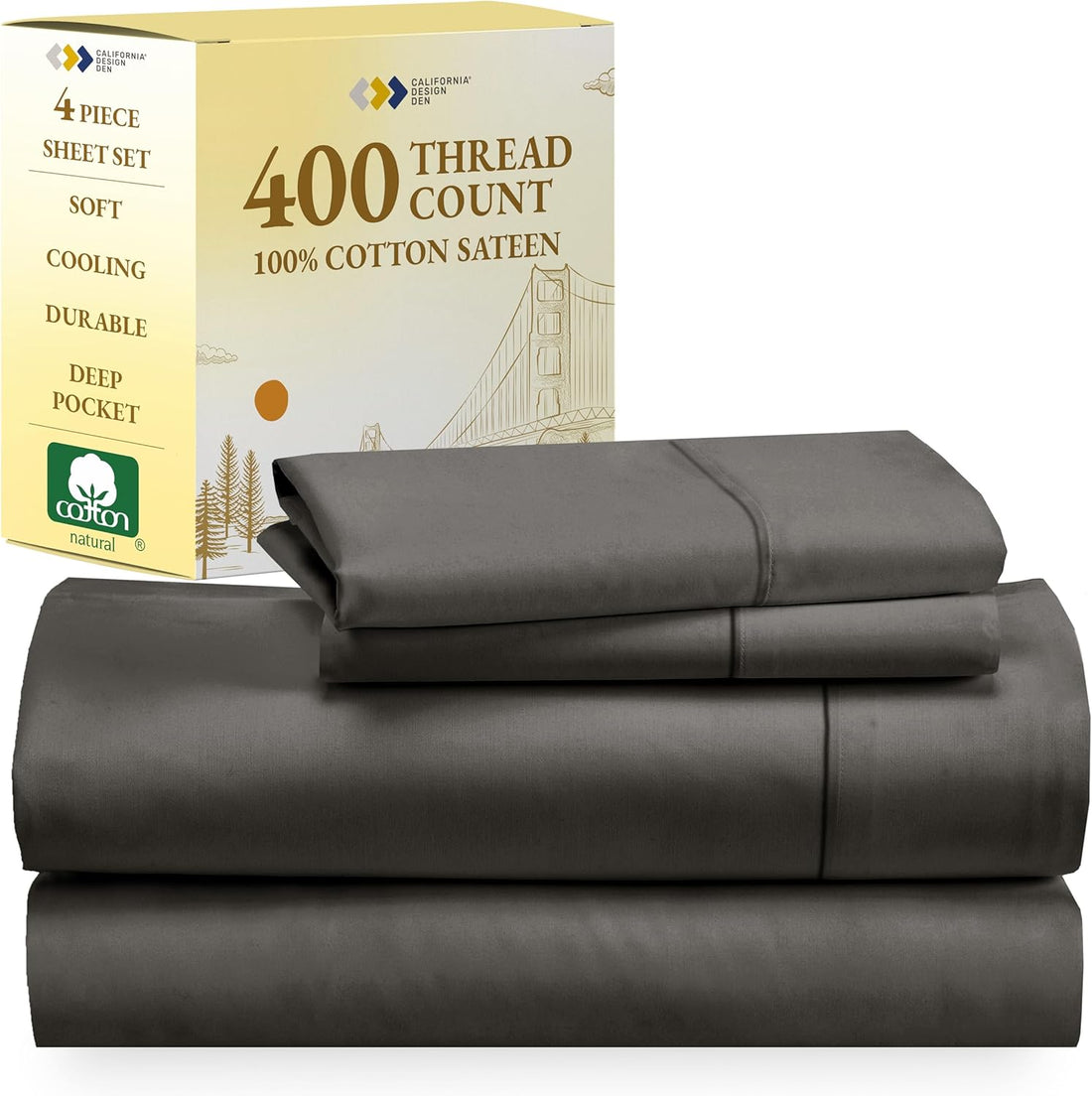 California Design Den Queen Sheets – 400 TC