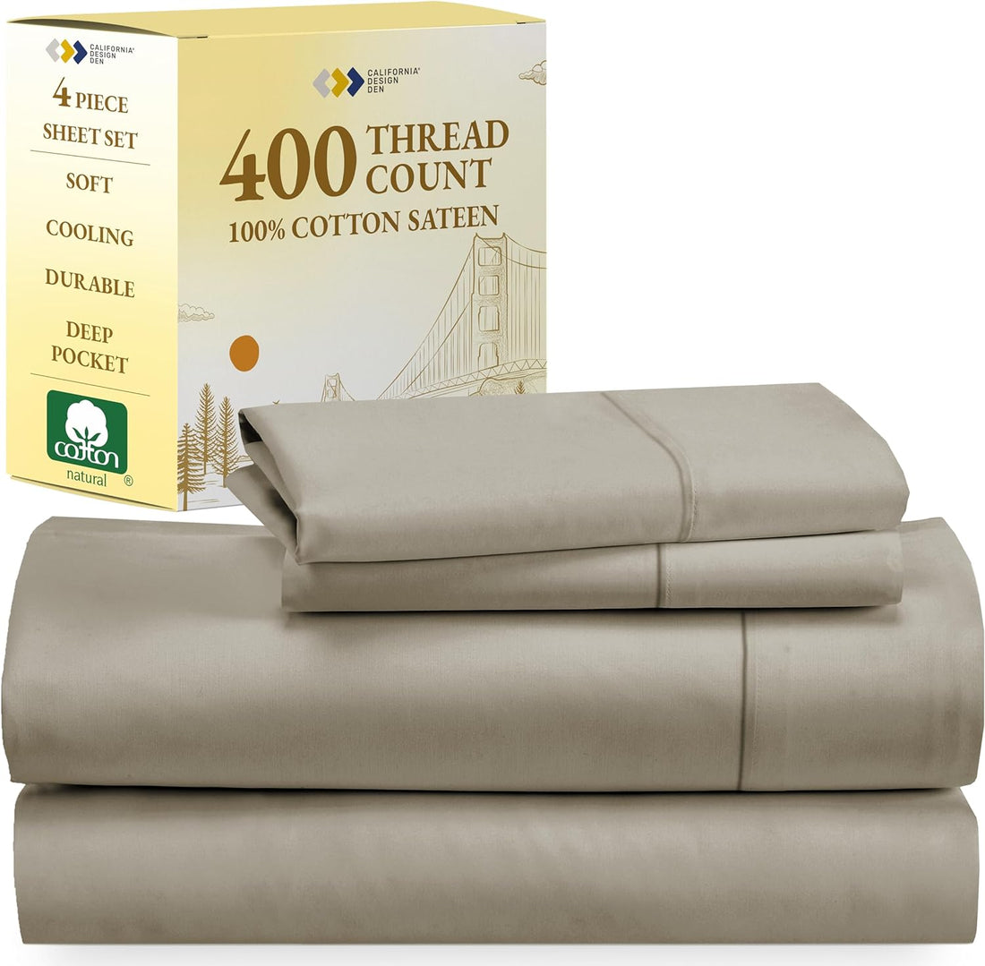 California Design Den Queen Sheets – 400 TC