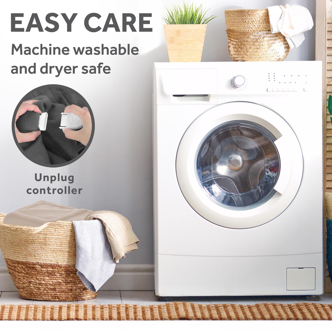 Sunbeam Electric Blanket – Full Mushroom