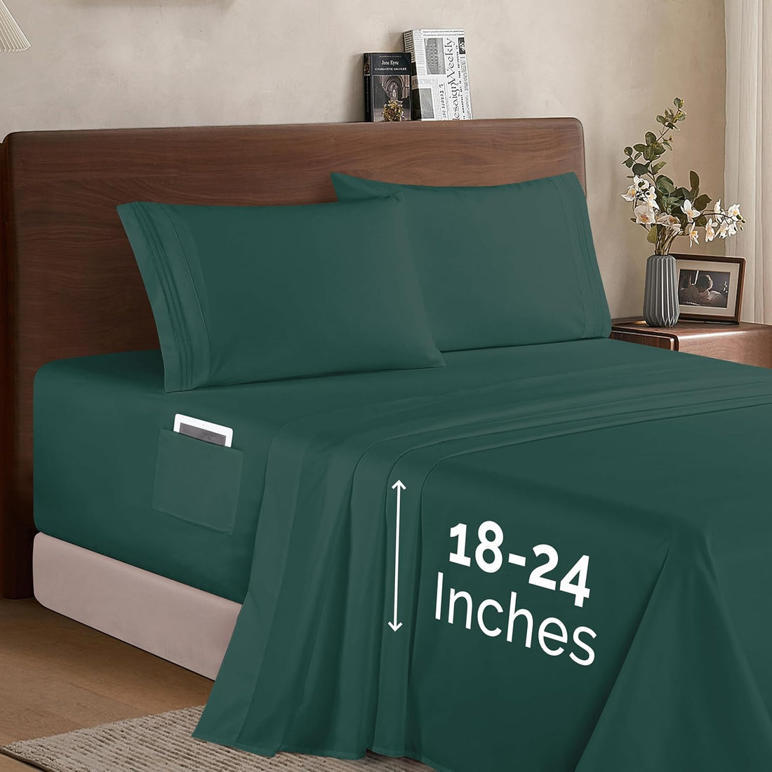 Elegant Comfort Twin Sheet Set – Grey