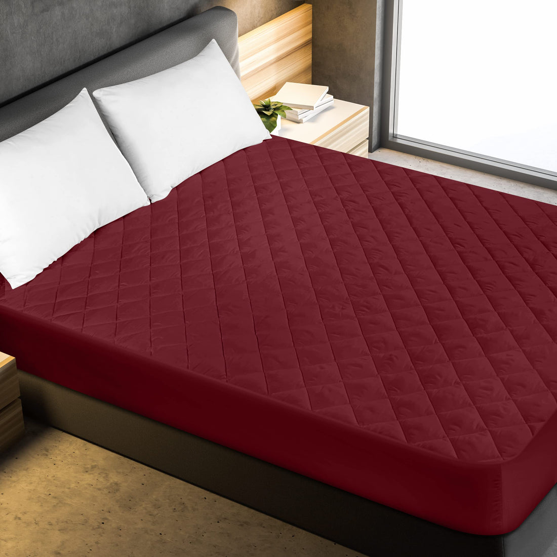 Utopia Quilted Mattress Pad – Queen, White