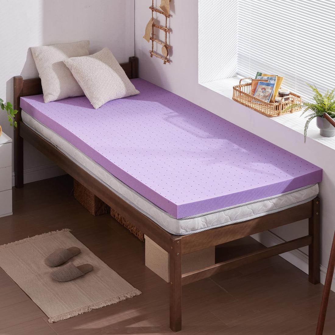 SINWEEK 2" Gel Memory Foam Topper – Twin