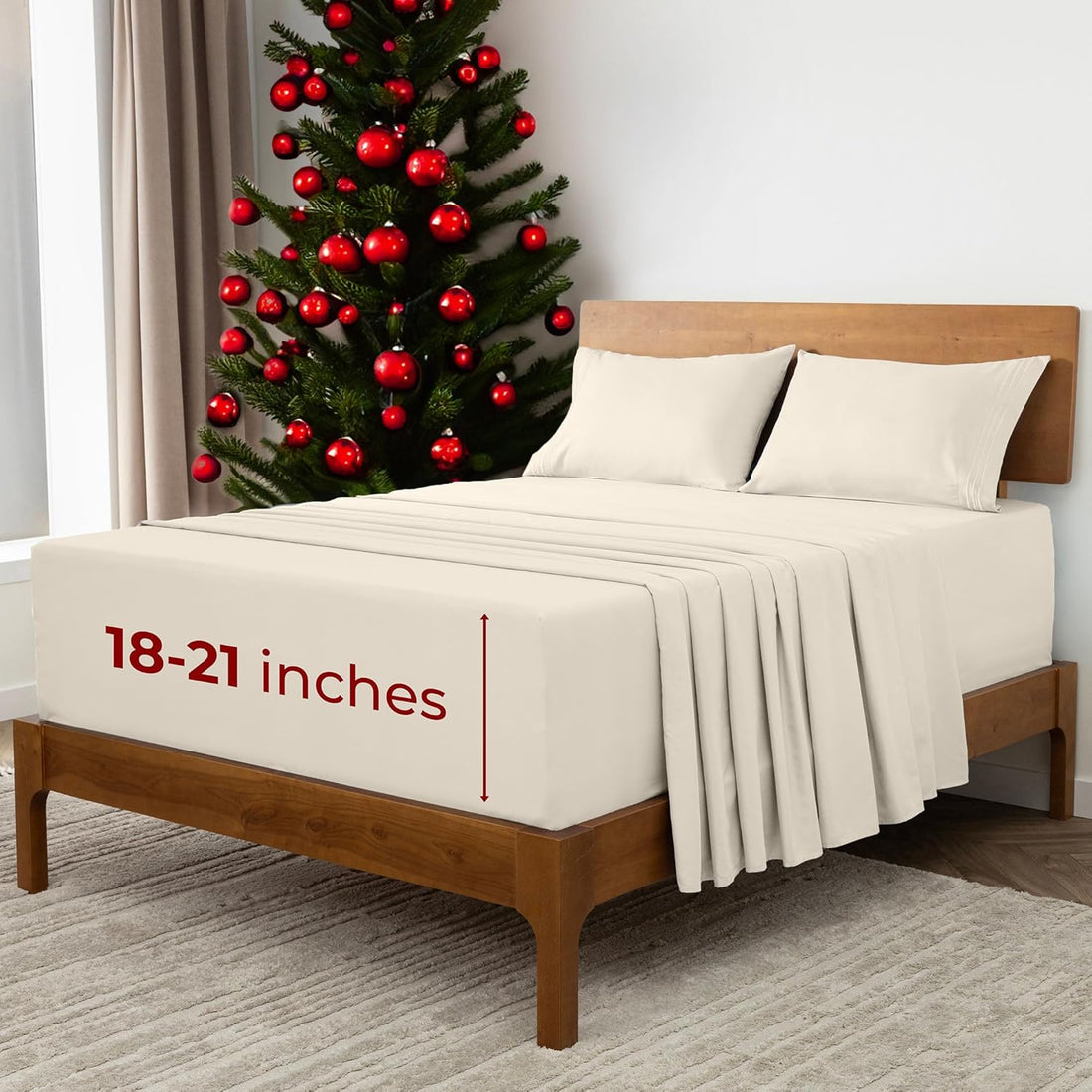Mellanni Queen Sheet Set – 4PC White