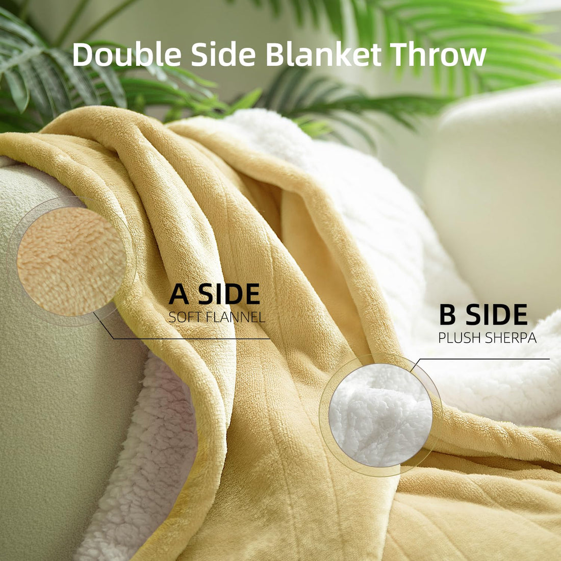 GOTCOZY Electric Heated Throw – Green, 50"x60"