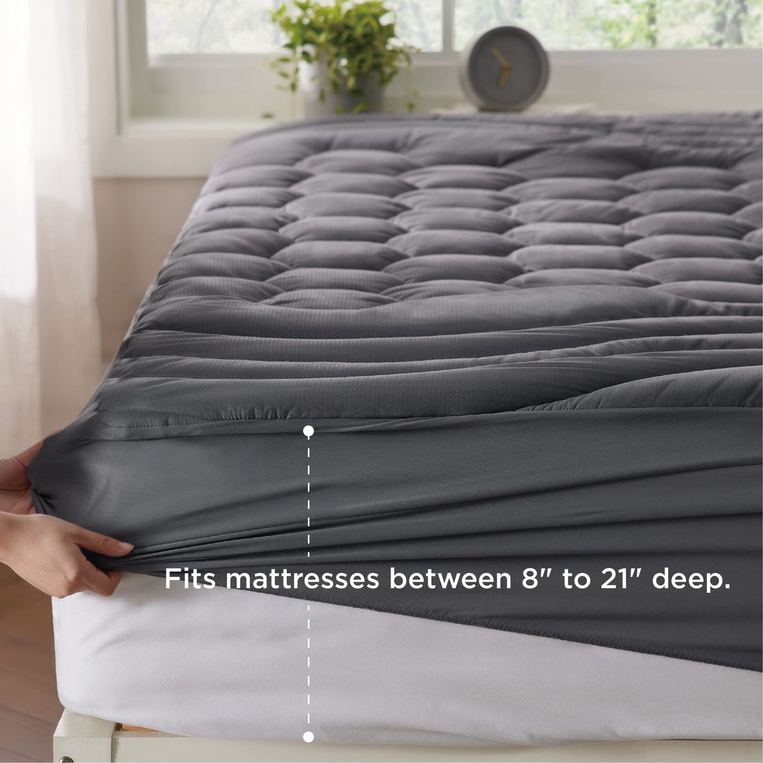 Bedsure Twin XL Mattress Pad – White