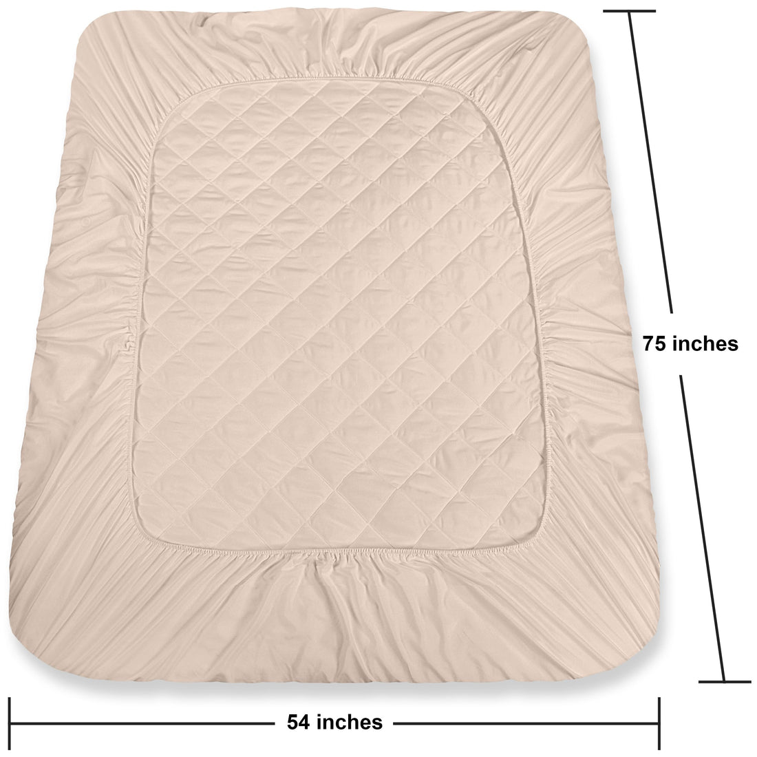 Utopia Quilted Mattress Pad – Queen, White