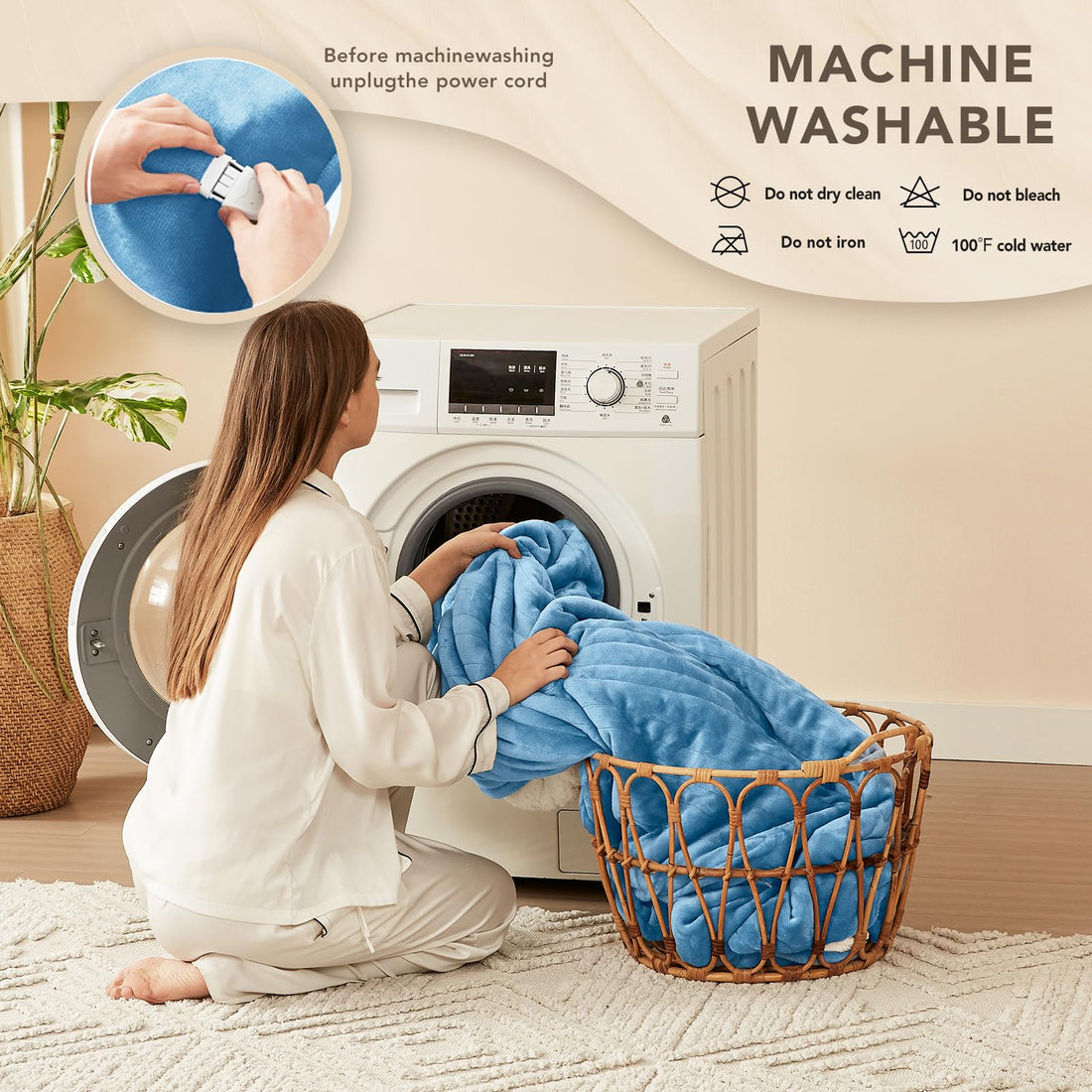 Homemate Heated Throw – 50"x60"