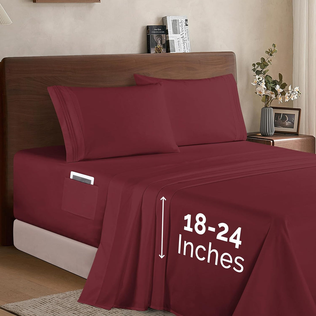 Elegant Comfort Twin Sheet Set – Grey