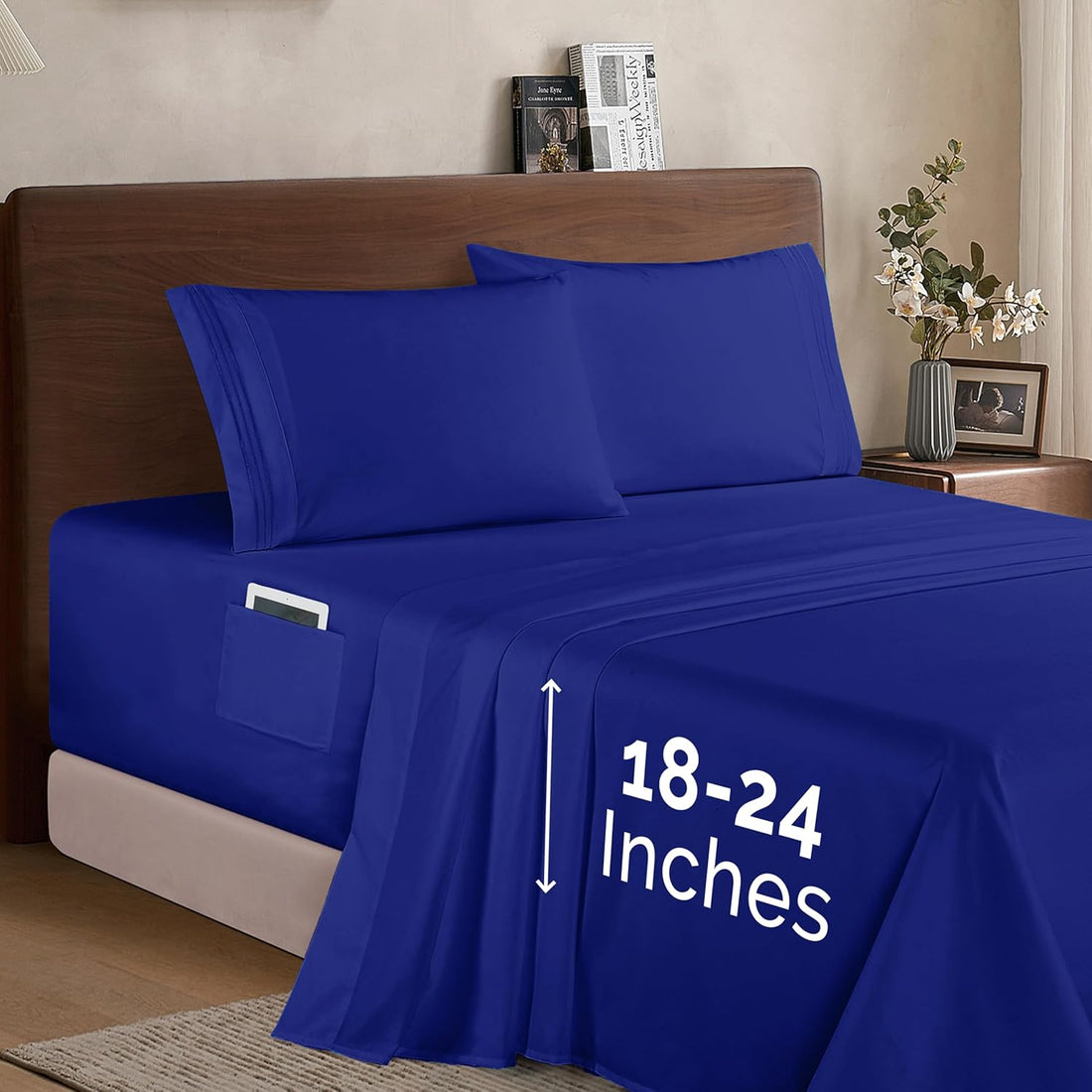 Elegant Comfort Twin Sheet Set – Grey