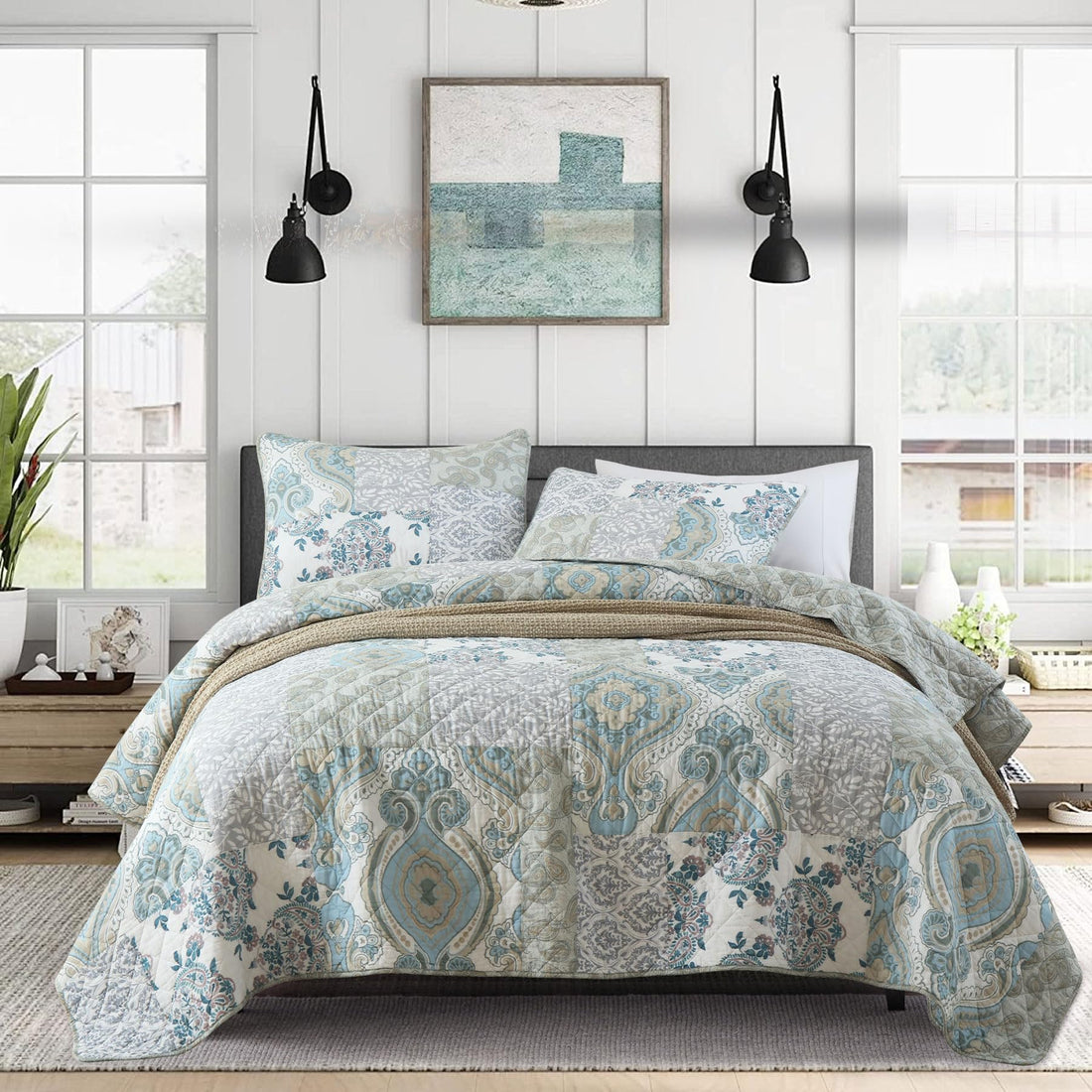 Secgo King Cotton Quilt Set