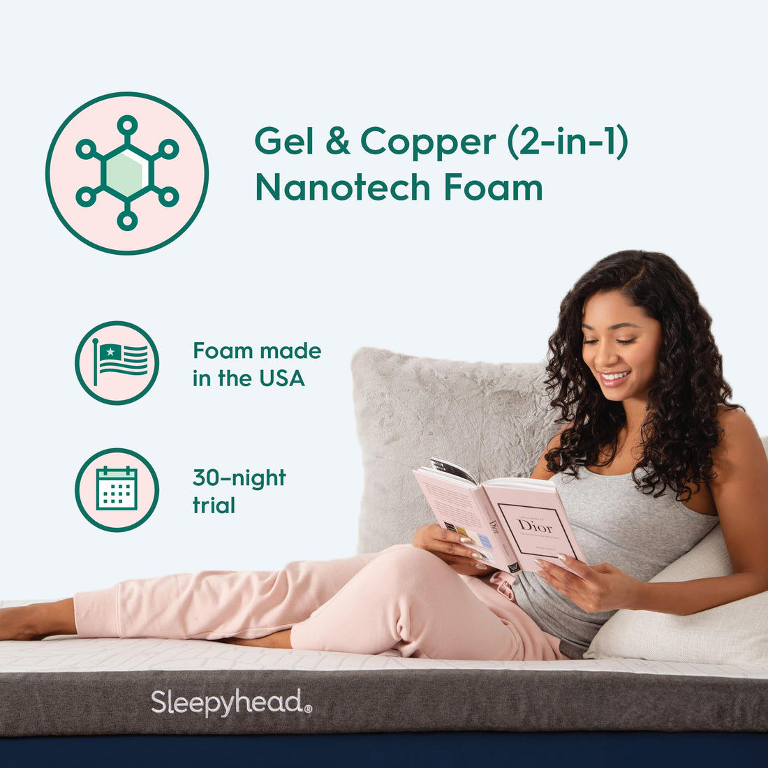 Sleepyhead 3" Memory Foam Topper – Full XL