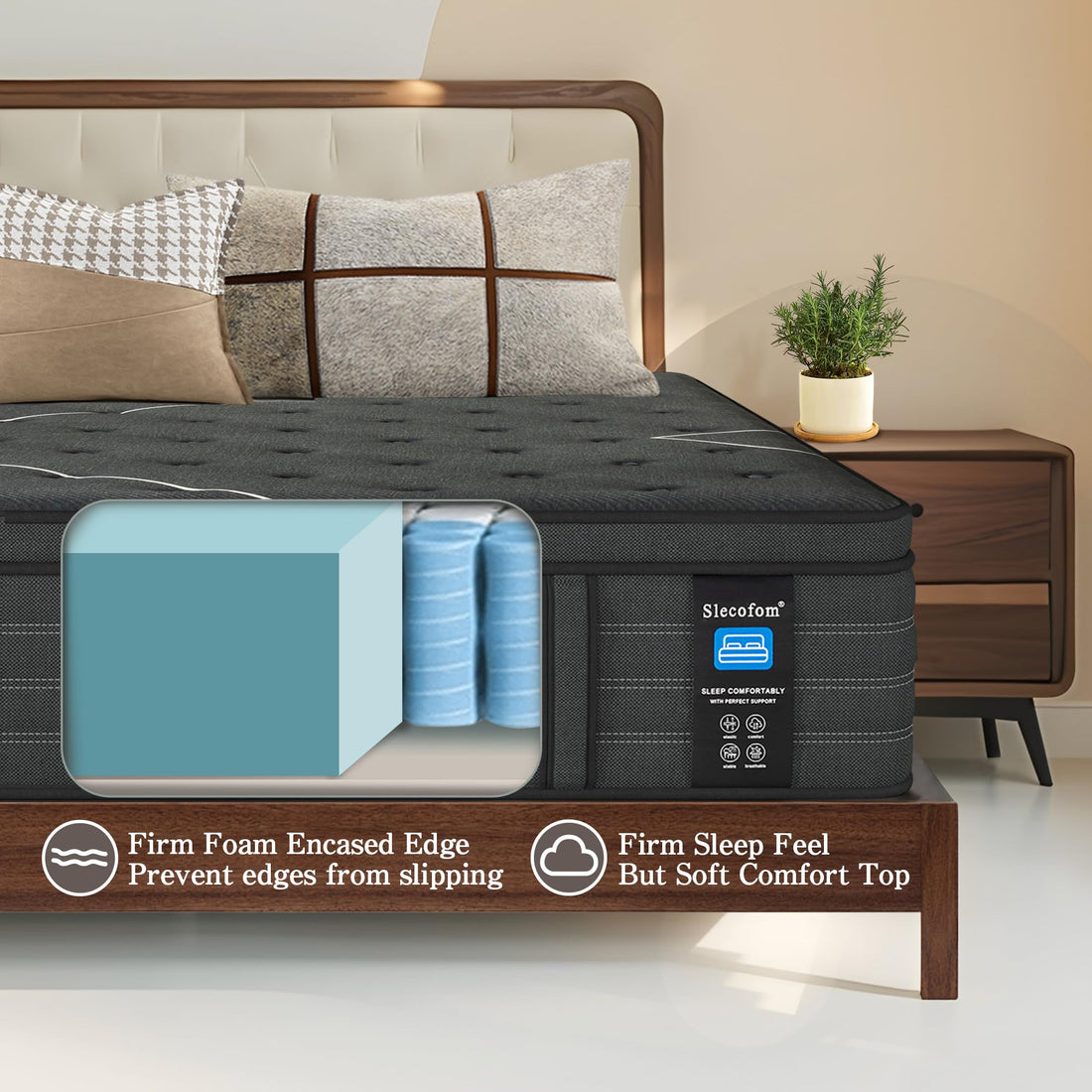 Extra Firm Queen Hybrid Mattress – 14"