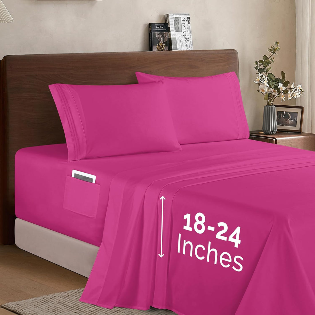 Elegant Comfort Twin Sheet Set – Grey