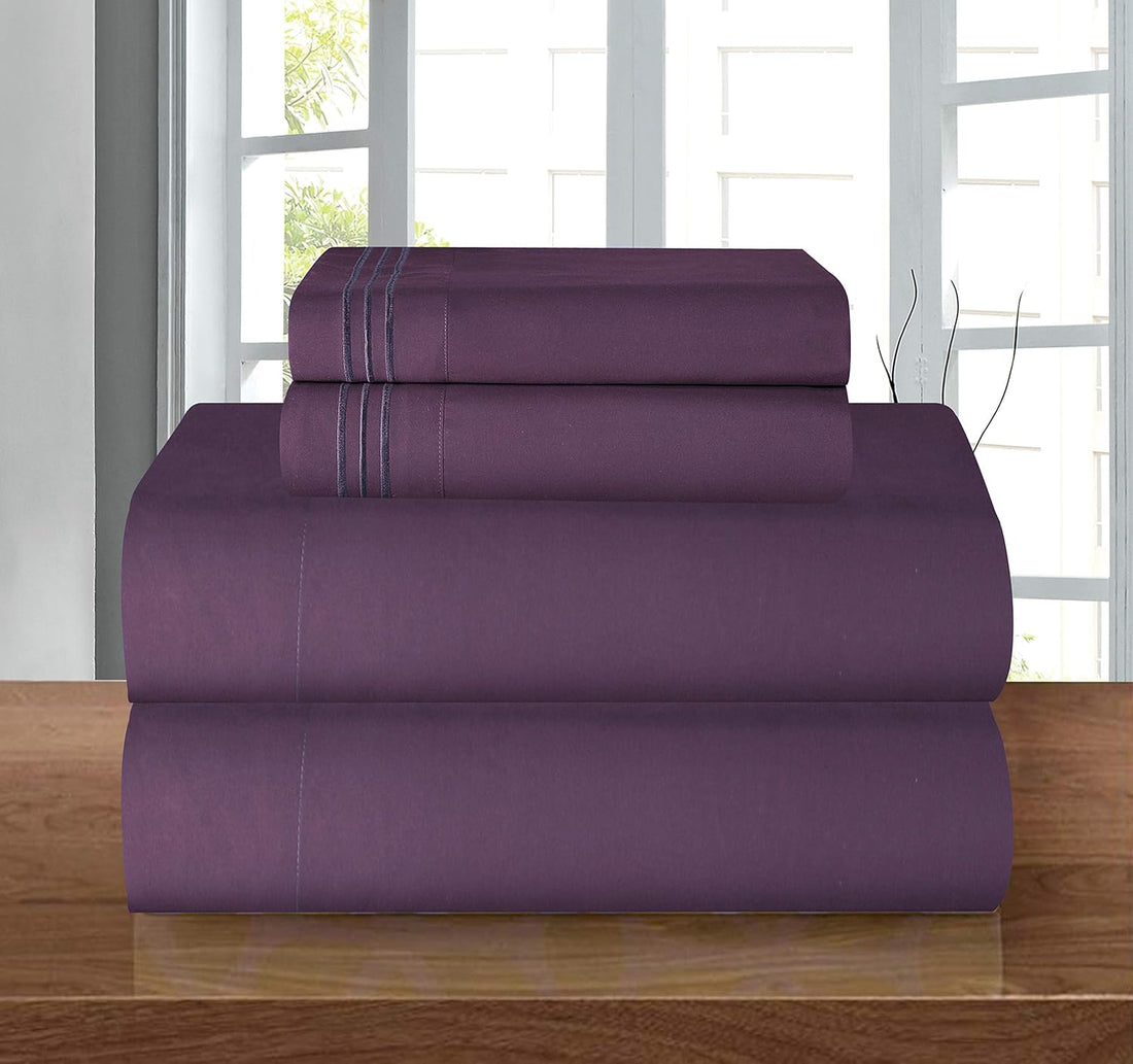 Elegant Comfort Twin Sheet Set – Grey