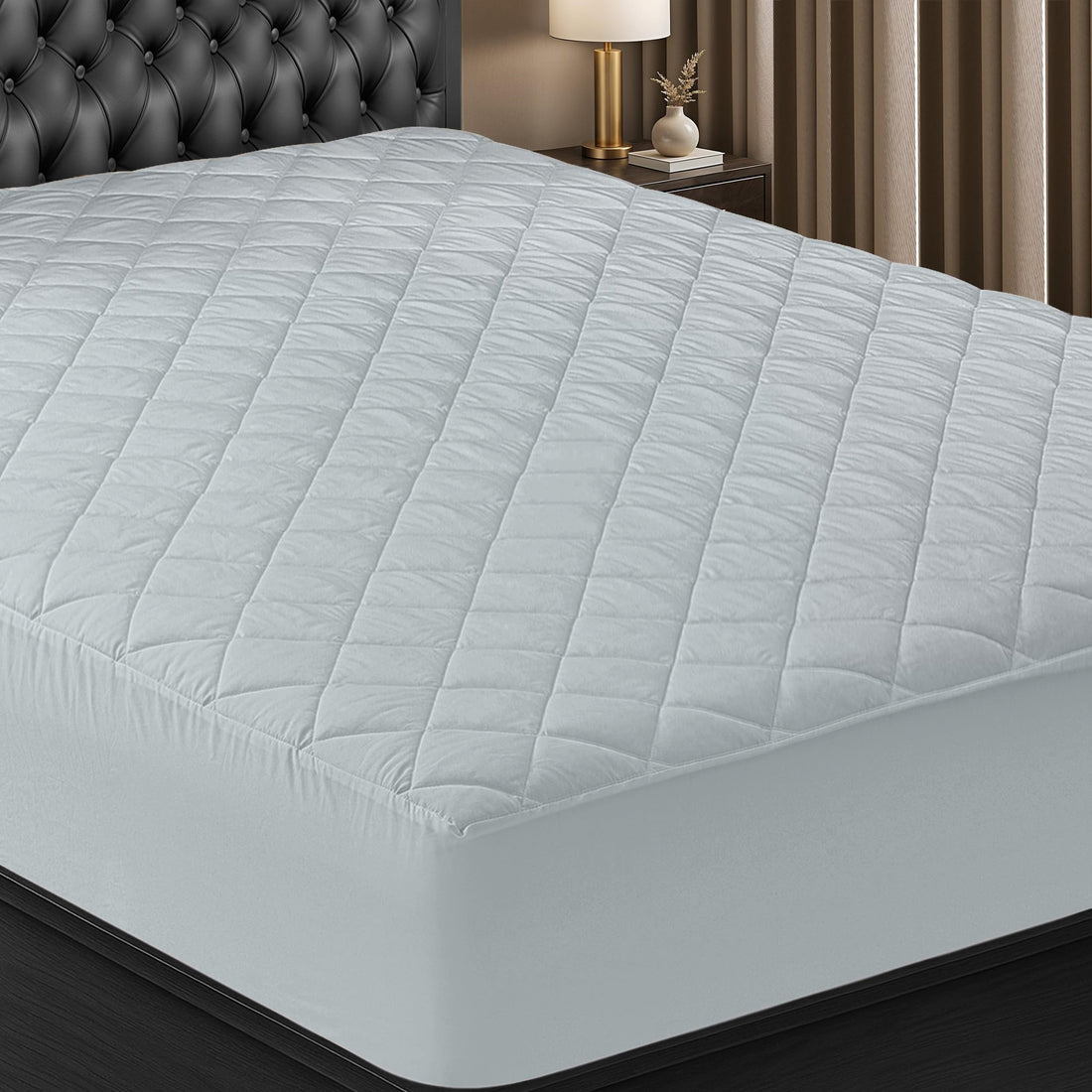 Utopia Quilted Mattress Pad – Queen, White