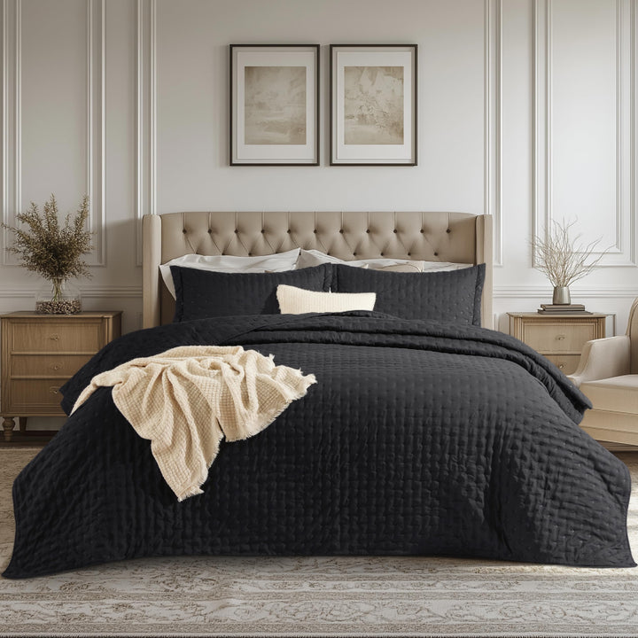 Bedsure Queen Quilt Set – White